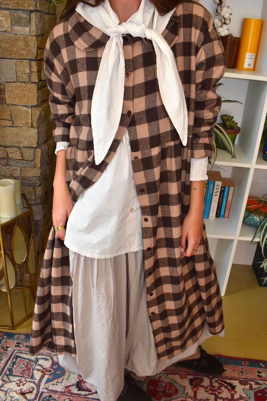 Paloma Tela Neckerchief Blouse Calico